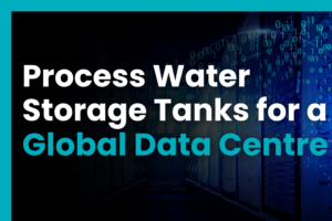 Case study covering six sectional GRP process water storage tanks supplied for a global data centre facility in the South of England, providing 162,000 litres of installed storage capacity.