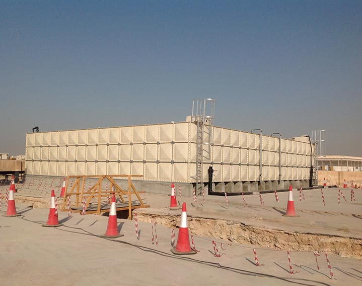 FIFA World Cup Qatar water tank installation