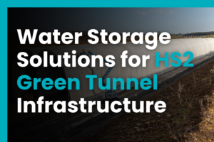 GRP water storage tanks supplied for HS2 Green Tunnel infrastructure in the UK
